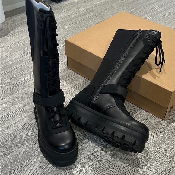 UGG Women's Black Lace Up Boots - Picture 5 of 5